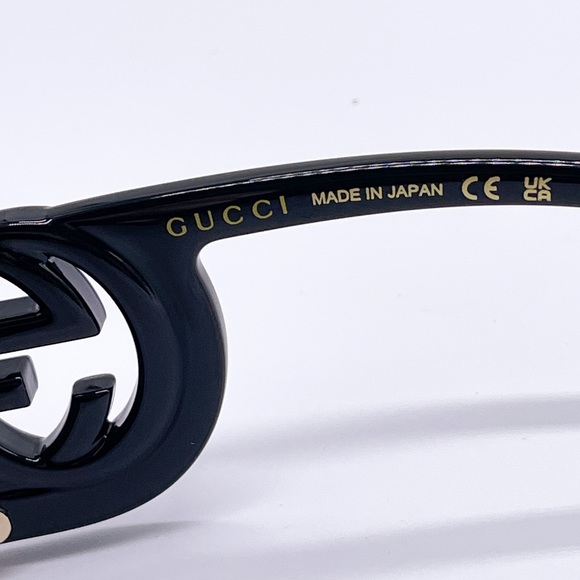 NEW GUCCI GG1325S 001 BLACK SQUARE WOMEN SUNGLASSES GUCCI - Picture 13 of 15